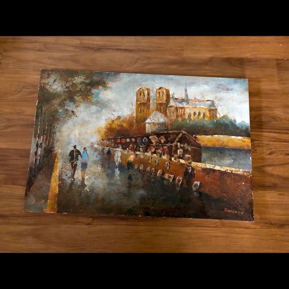 Acrylic Painting Street Scene by Bastion - Picture 2 of 13